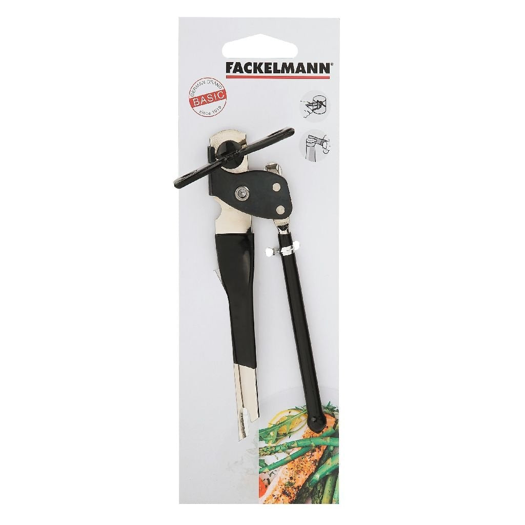 Fackelmann stagno di base e apri bottiglia da 15 cm in argento nero