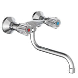 Schüte SchüteTe Two -Button Wall Blanding Brillant Chrome -farvet