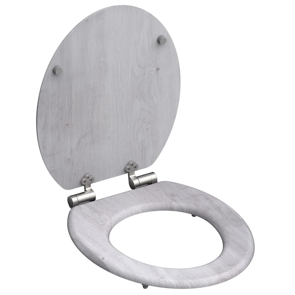 Sedile del bagno Schütte con MDF in legno leggero con chiusura morbida