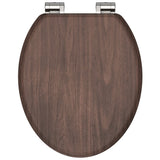 Schütte Toilettensitz mit weicher dunklem Holz mdf