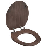 Schütte Toilettensitz mit weicher dunklem Holz mdf
