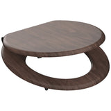 Schütte Toilettensitz mit weicher dunklem Holz mdf