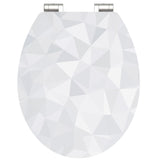 Sedile da toilette Schütte con diamante morbido MDF alto gloss