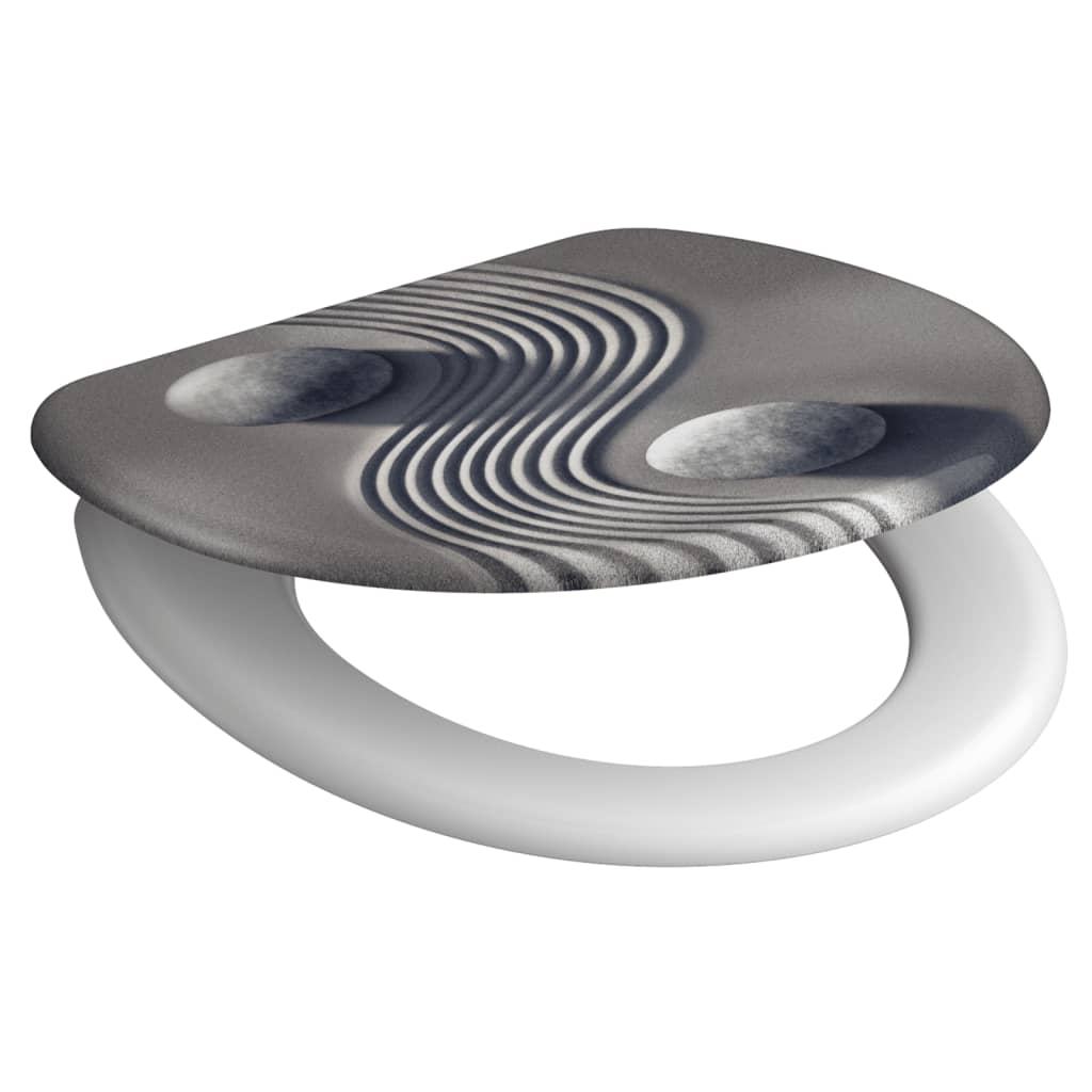 Schütte toilet seat with soft-close yin yang