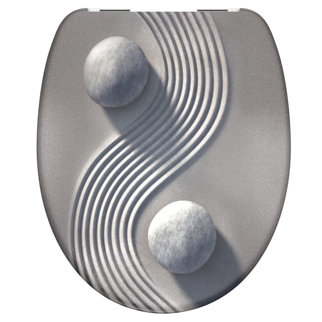 Schütte toilet seat with soft-close yin yang