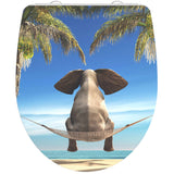 Schütte toilet seat with soft-close Happy Elephant Duroplast High gloss