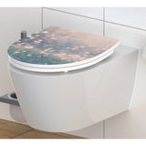 Schütte toilet seat with soft-close Magic Light Duroplast High gloss