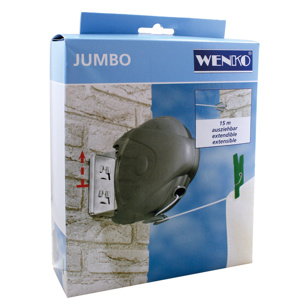 Wenko Jumbo utdragbar tvättlinje 15m
