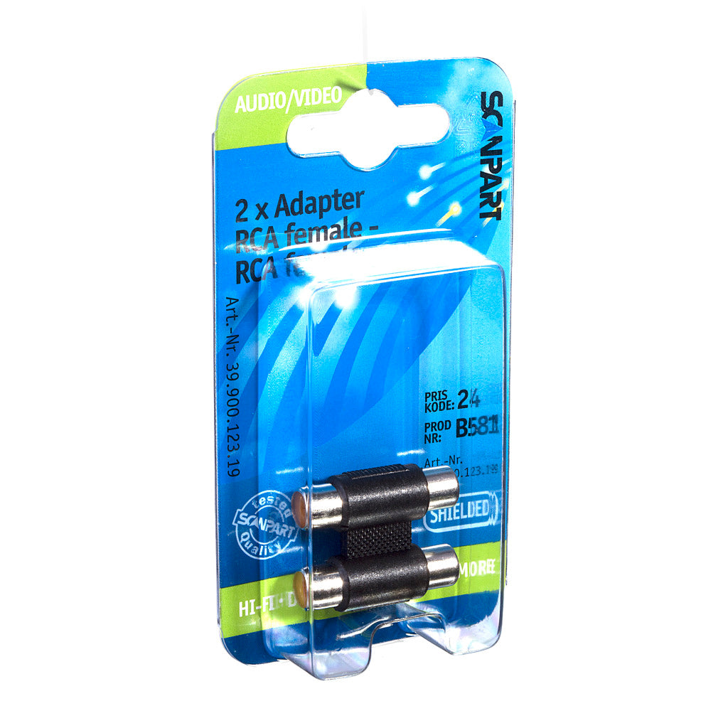 Scannpart Adaper 2tulp (f) - (f)