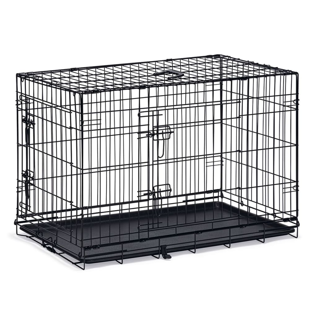 Karlie Dog Bank s 2 dveřmi 92x57x63 cm černá