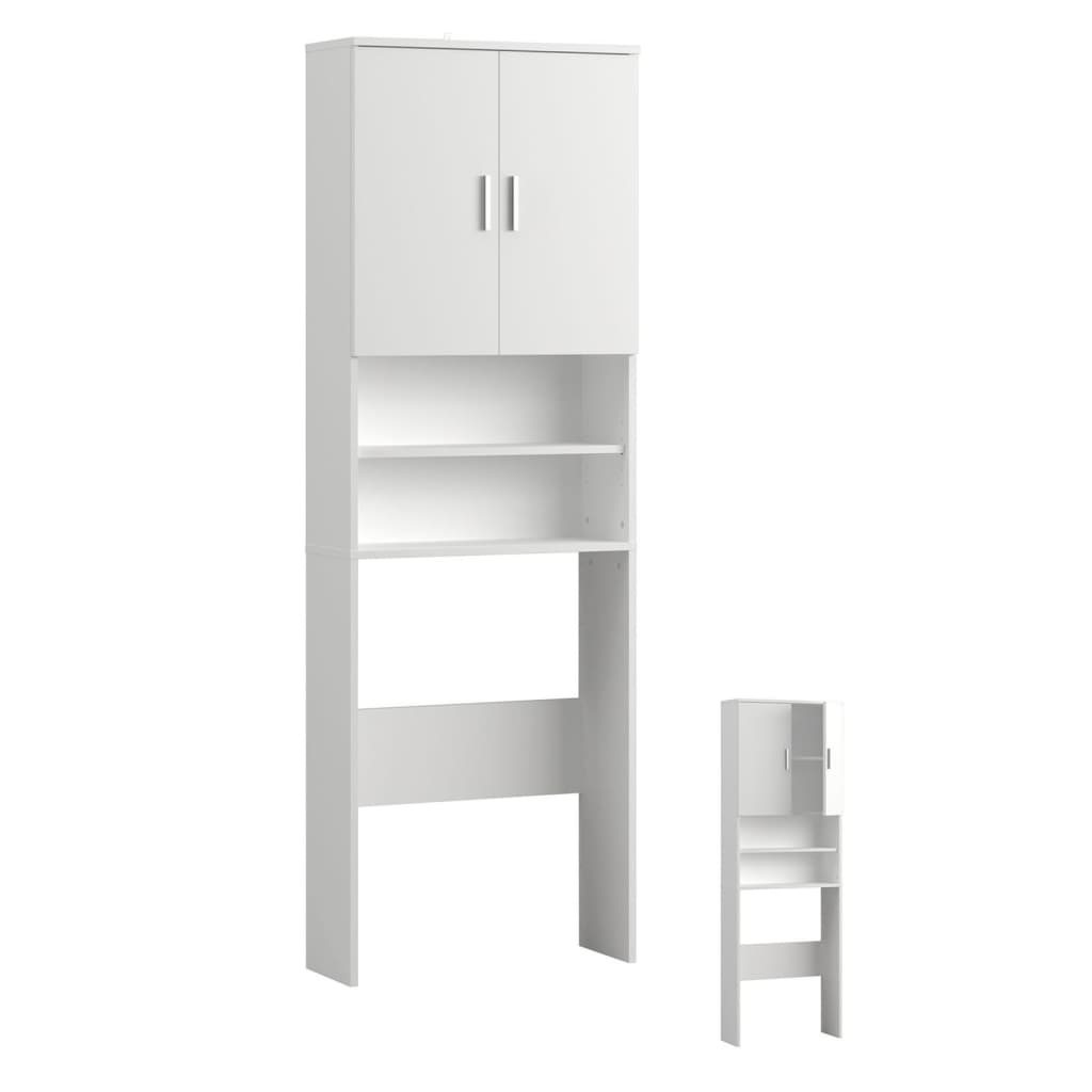FMD FMD washing machine cupboard with storage space white