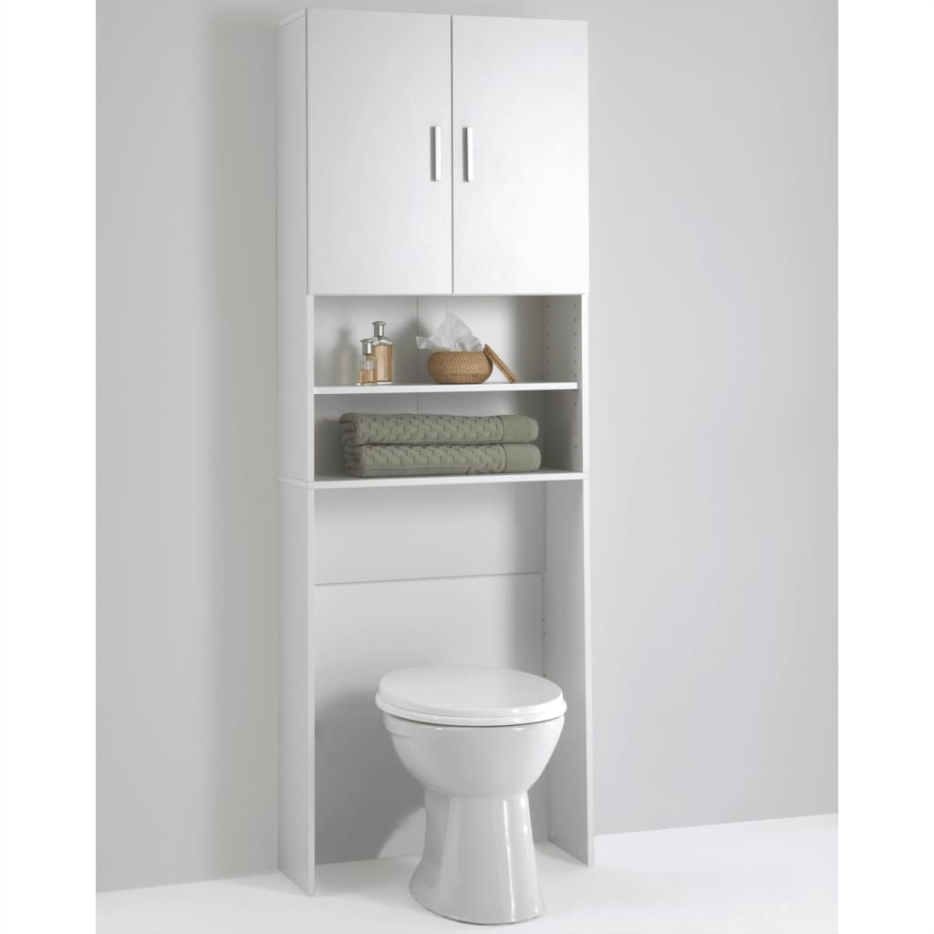 FMD FMD washing machine cupboard with storage space white
