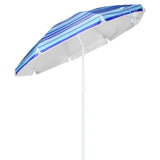 Ahoj ahoj Strandparasol 200 cm pruhované modré