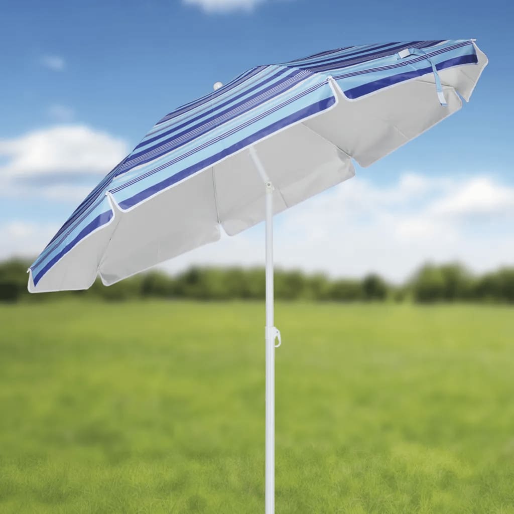 Ahoj ahoj Strandparasol 200 cm pruhované modré