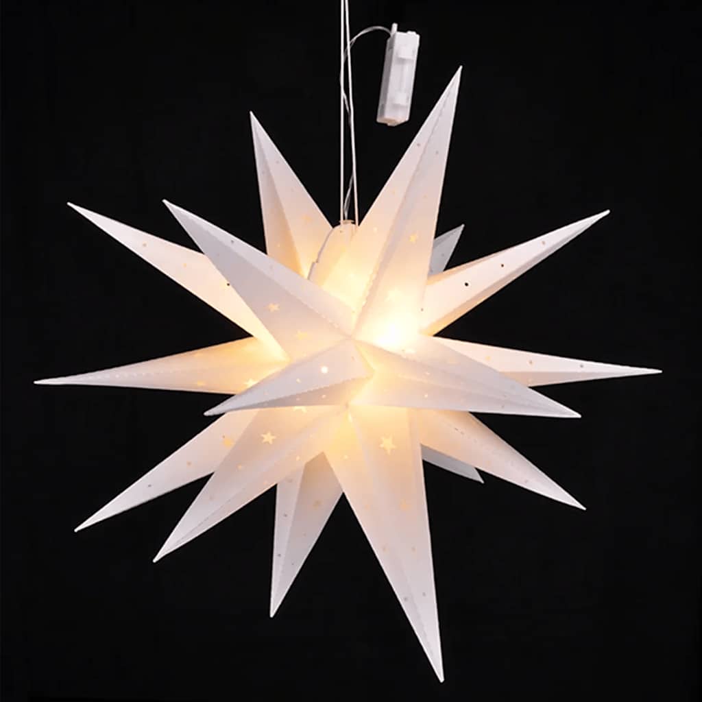 Ahoj lampion vánoční hvězda LED 58 cm