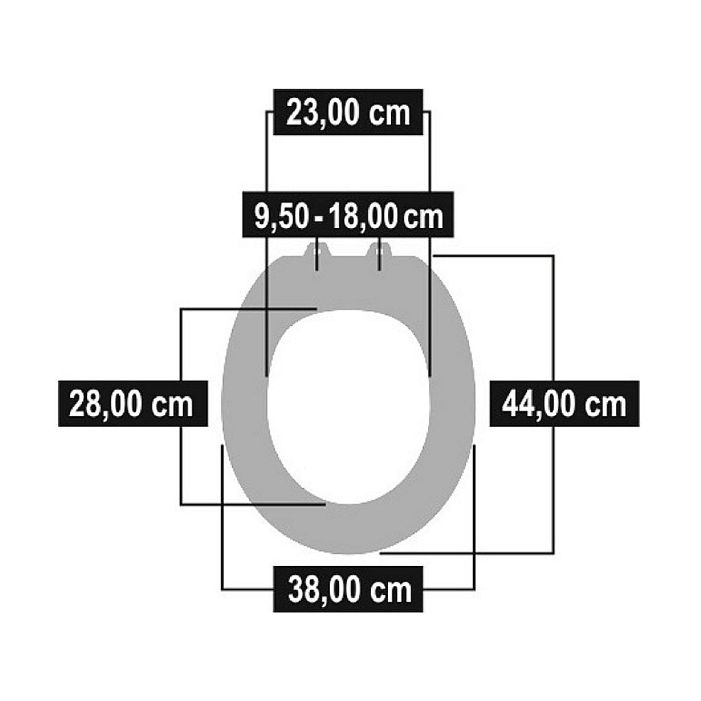 Cornat kstasc00 Taro Durroplast WC Brëller Softclose 95-180mm