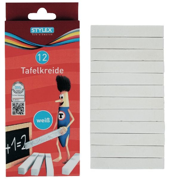 Stylex Board Chalk wäiss 10 Stécker