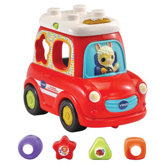 Vtech Cheerful Shape Car 25 cm Rojo de 5 piezas