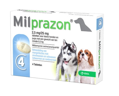 Krka Milprazon Worming Tabletten Hund
