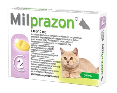KRKA MILPRAZON WORMINGSTABLETS CAT