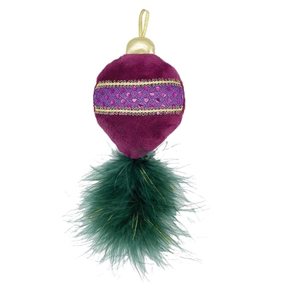 Happy Pet Gemstone Forest Christmas Ornament s catnipem