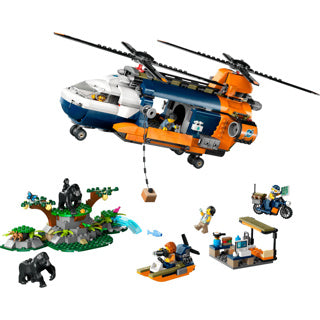 LEGO LEGO CITY 60437 Ricercatori della giungla: elicottero alla base