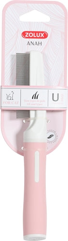 Zolux Anah Flea comb pink white