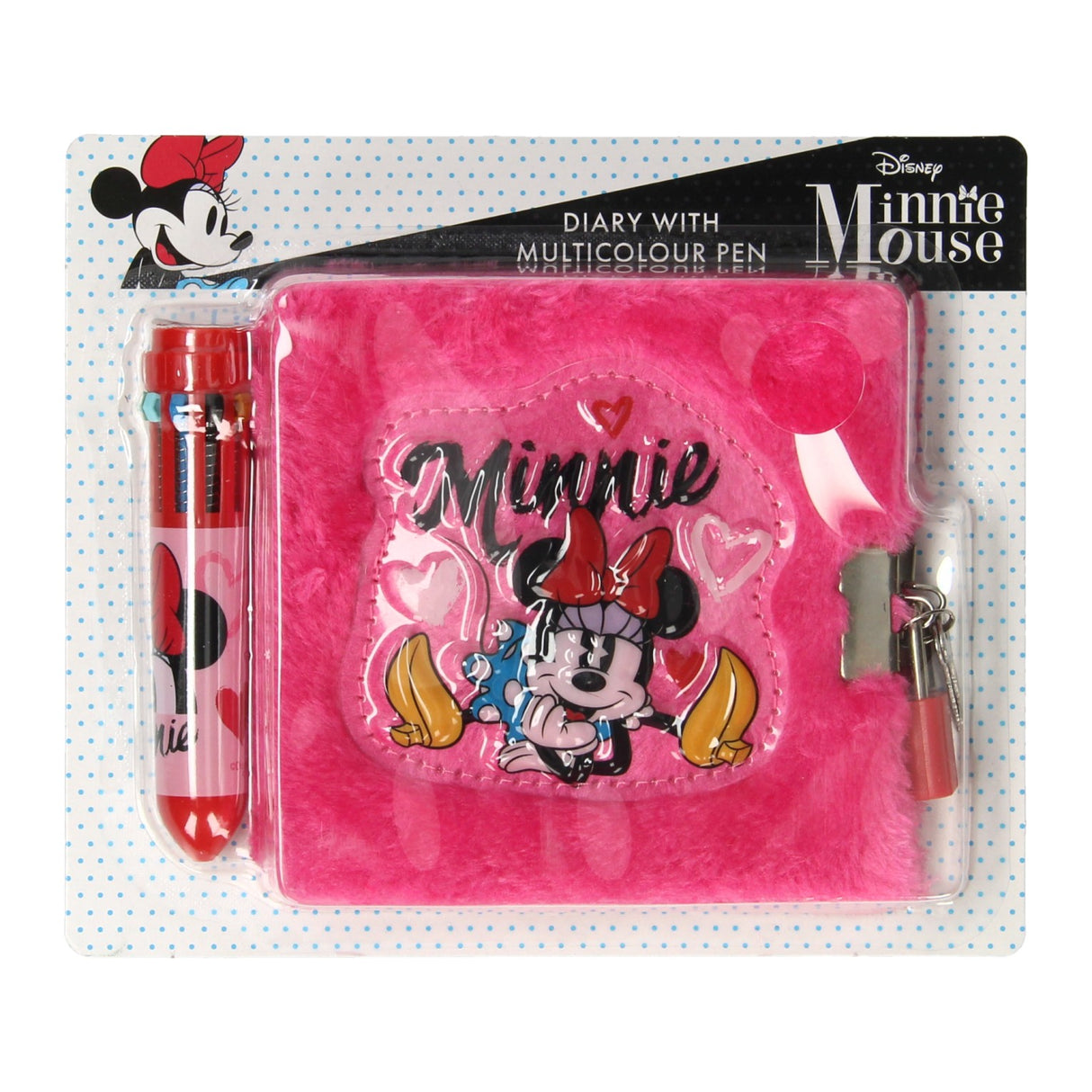 Disney Tagebuch mat Meter Faarwen Pen Minnie Maus