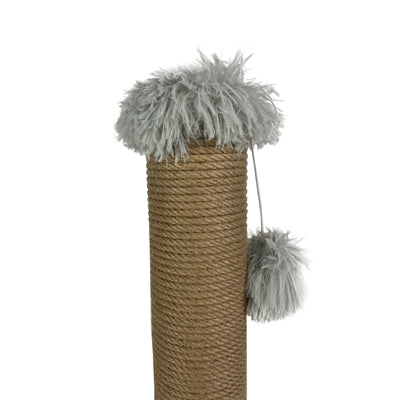 Feeiii scratching pole plush light gray