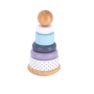 Jipy stapeltoren ring hout uni