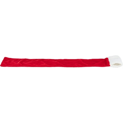 Trixie Xmas šal Velvet izgleda rdeče belo