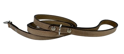 Sazzz hundbälte orädd vintage läder beige