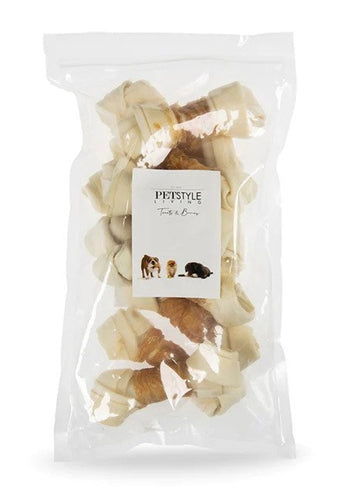 Petstyle Living Knoted Bot White med kylling