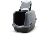 SAVIC KATTENBAK NESTOR Jumbo Marble Grey Black