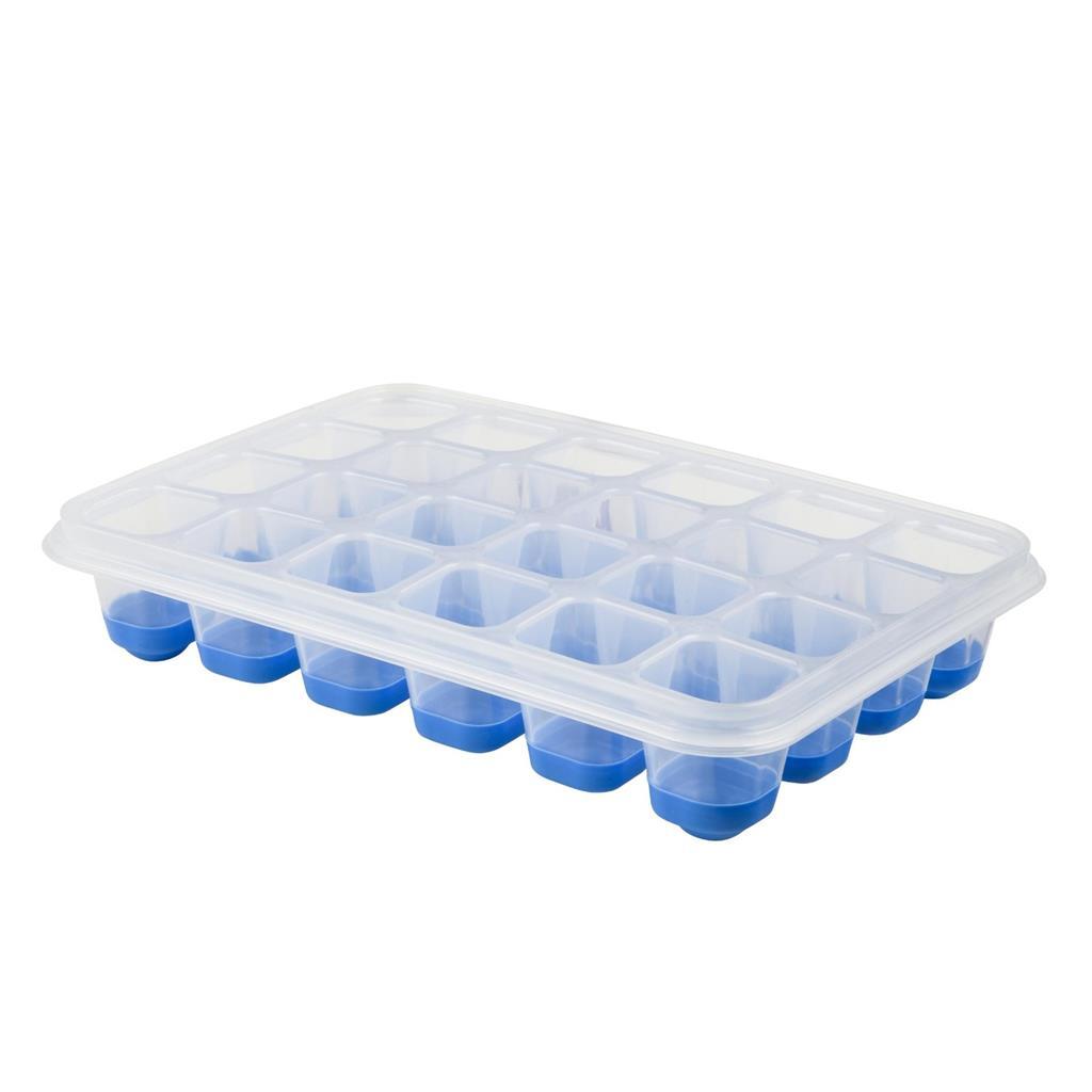 Tefal Masterseal Äis Cube Box fir 24 Äiswierfelen Blue Blusporent