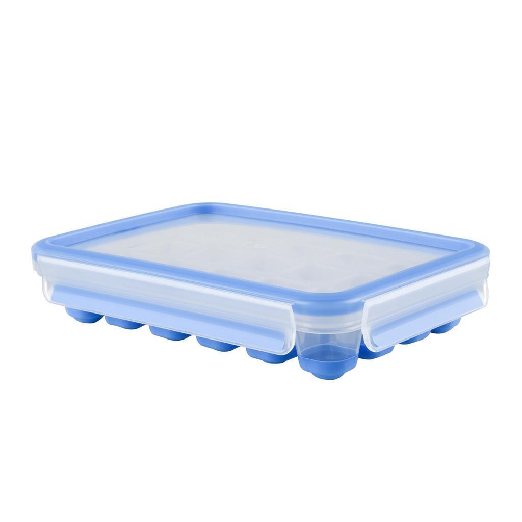 Tefal Masterseal Äis Cube Box fir 24 Äiswierfelen Blue Blusporent