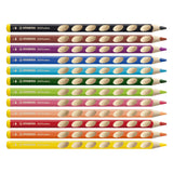 Stabilo EasyColors Colored Bleistifte links - 12 Stcs. + Bleistiftschärfer