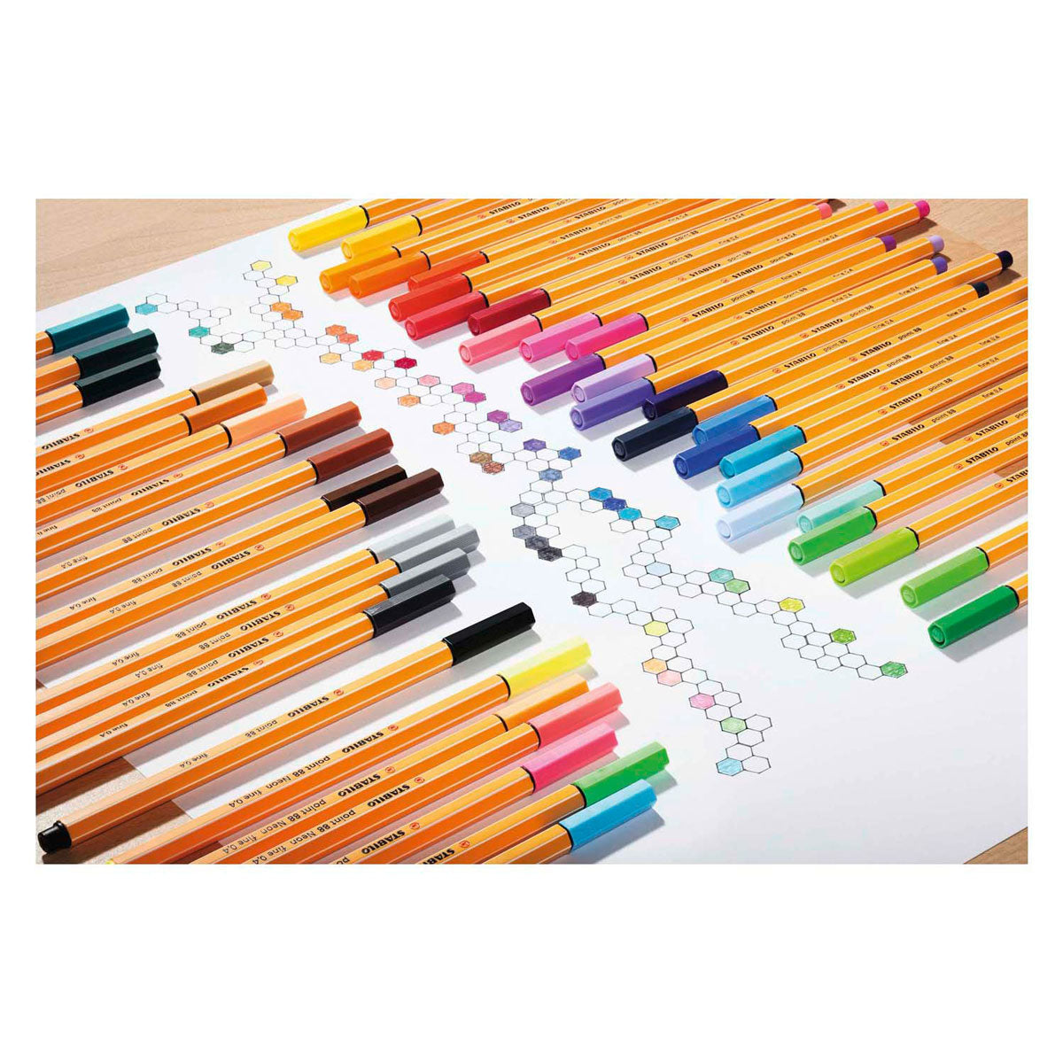 Stabilo Point 88 Colorparade Red Orange, 20st.