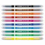Stabilo Trio 2 in 1 - Filztip Stift und Fineliner in einem - Set 10 Stücke