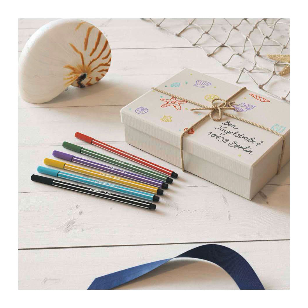 Stabilo Pen 68 - Filz -Tip -Stift - Dunkelgrau (68 96)