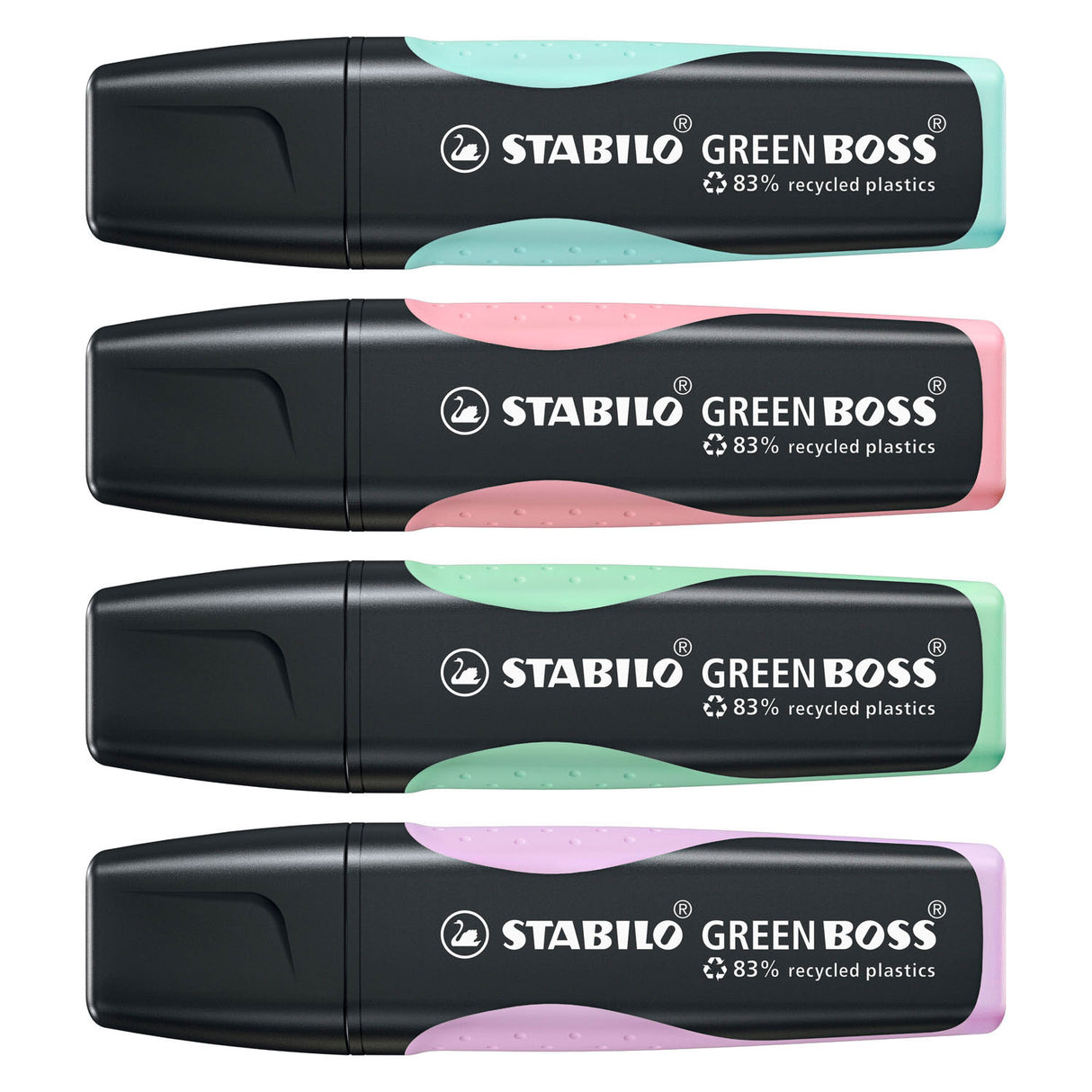 Stabilo Gréng Boss Bagel - Markéierer Marker - Set mat 4 Stécker