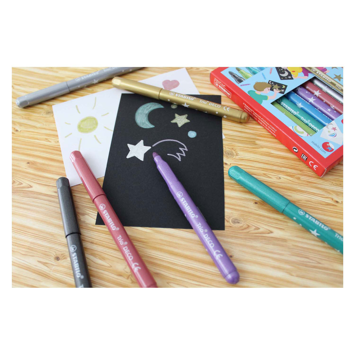 Stabililo trio deco metallic Felt -Tip peresa 8st.