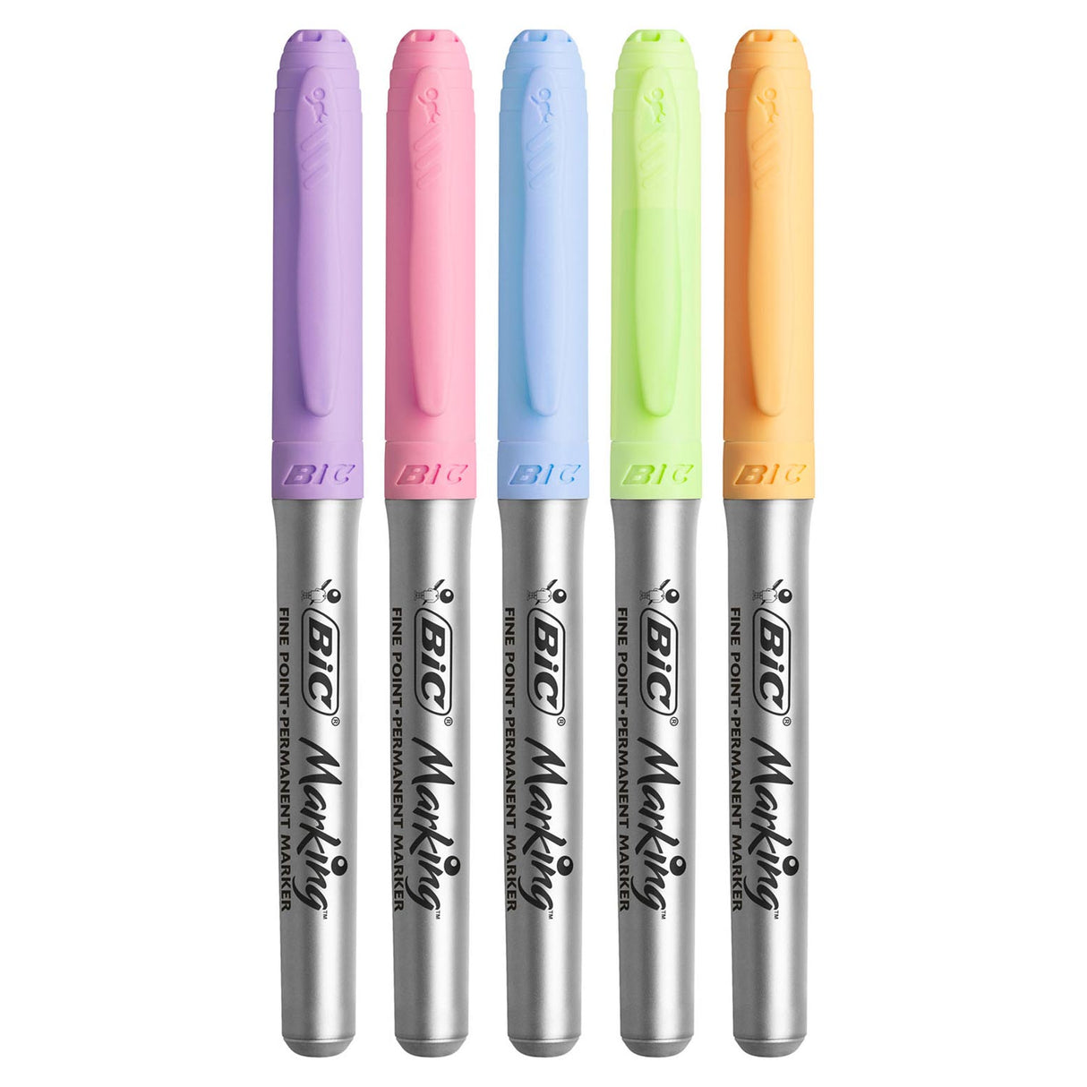 Bic Intensitéit gefillt -tip Pens permanent Pastell, 5st.