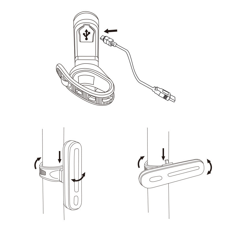 Capsula USB a luce posteriore XL