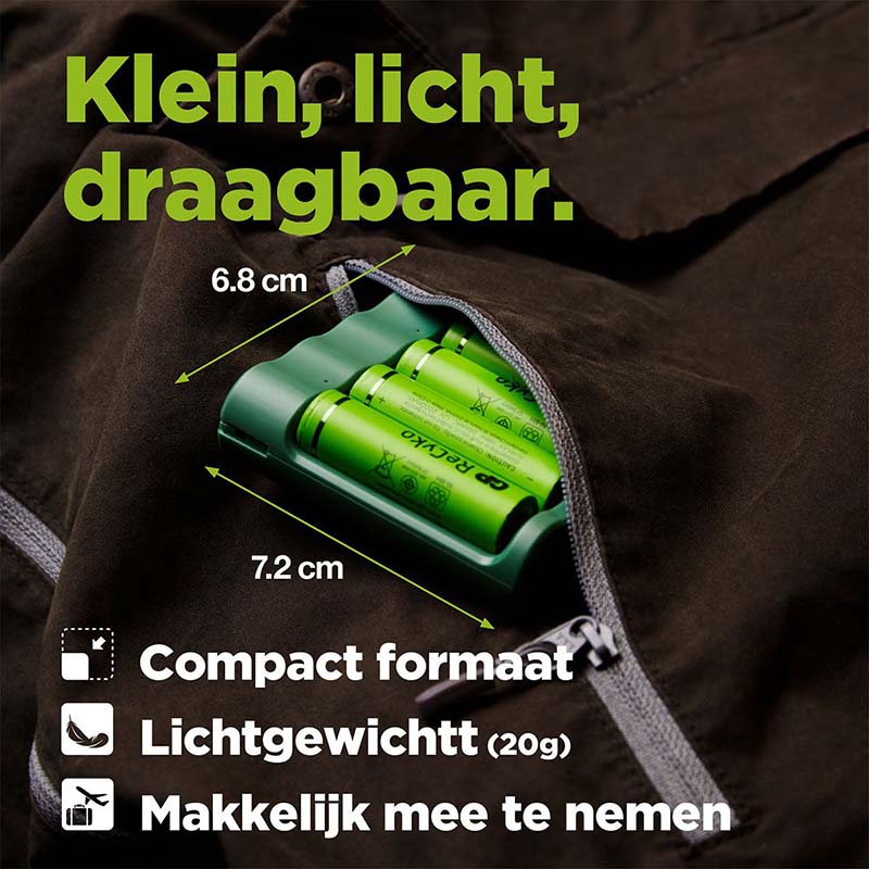 GP USB -Batterieladegerät + 4 x AA Batterien 2100mah nimh