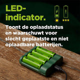 GP USB -Batterieladegerät + 4 x AA Batterien 2100mah nimh