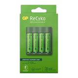 GP USB -Batterieladegerät + 4 x AA Batterien 2100mah nimh
