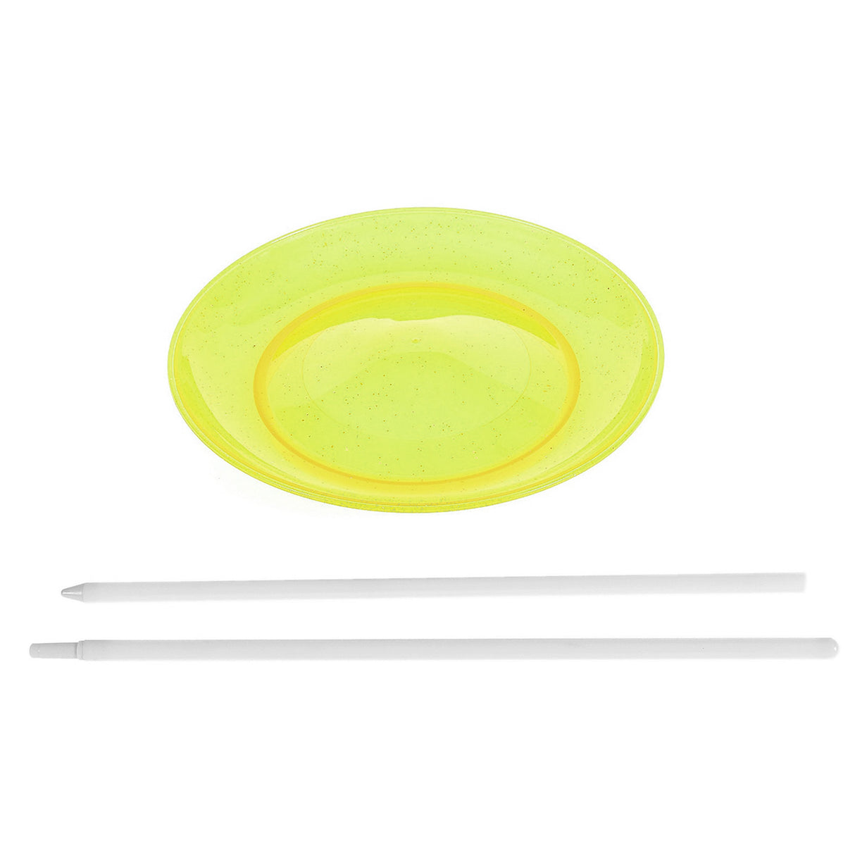 Eureka Juggling plate with stick - yellow