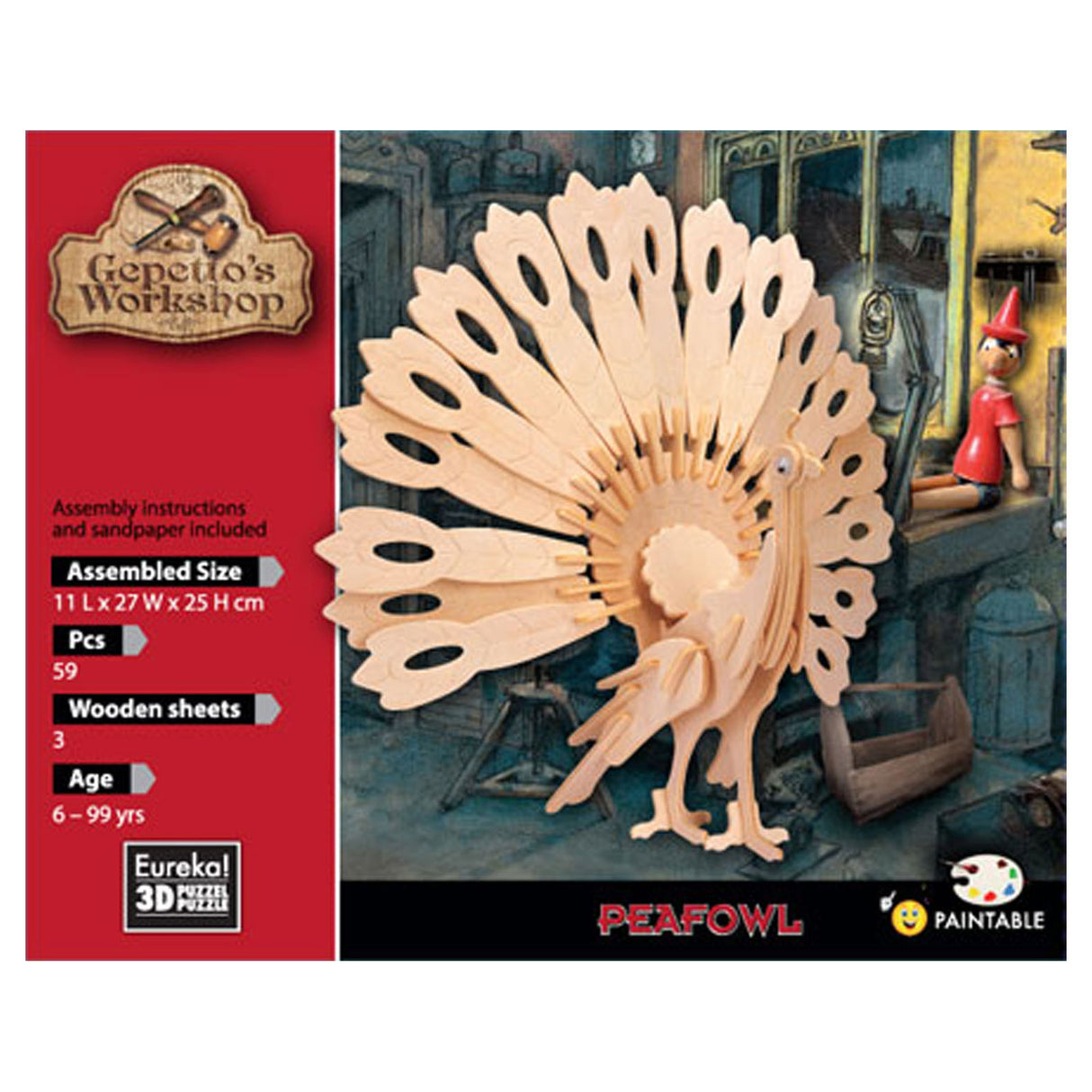 Gepettos Workshop Holz Kit 3d - Pauw