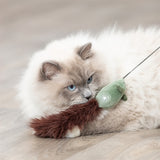 Trixie cat rod mouse plastic plush